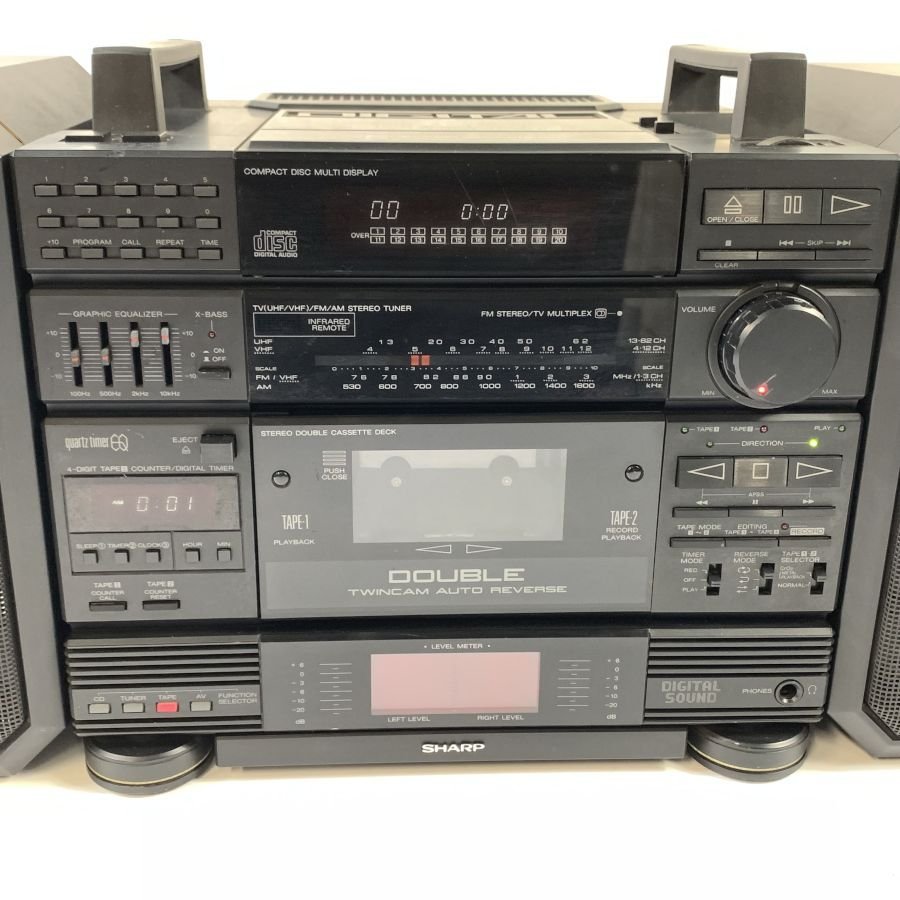 Yahoo!オークション - SHARP CD-X15-BK コンパクトディスクステレオ ラ