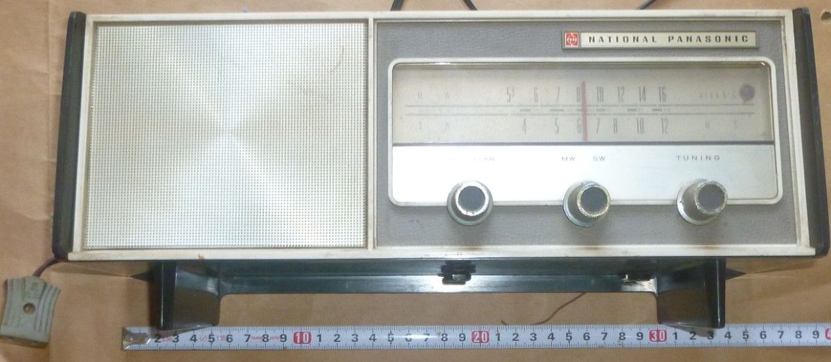 昭和レトロ 1963年 ナショナル パナソニック RE-250 真空管ラジオ