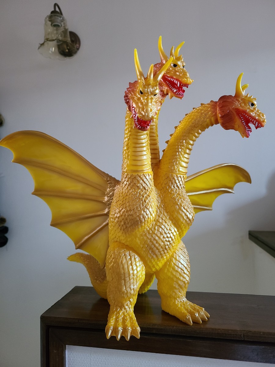 Yahoo!オークション - ソフビ パイロットエース キングギドラ マルサン