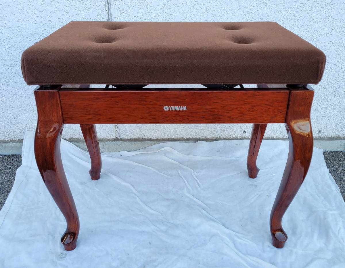 Yahoo!オークション - 【美品】YAMAHA No.50 ピアノベンチ 猫脚 ブラウ