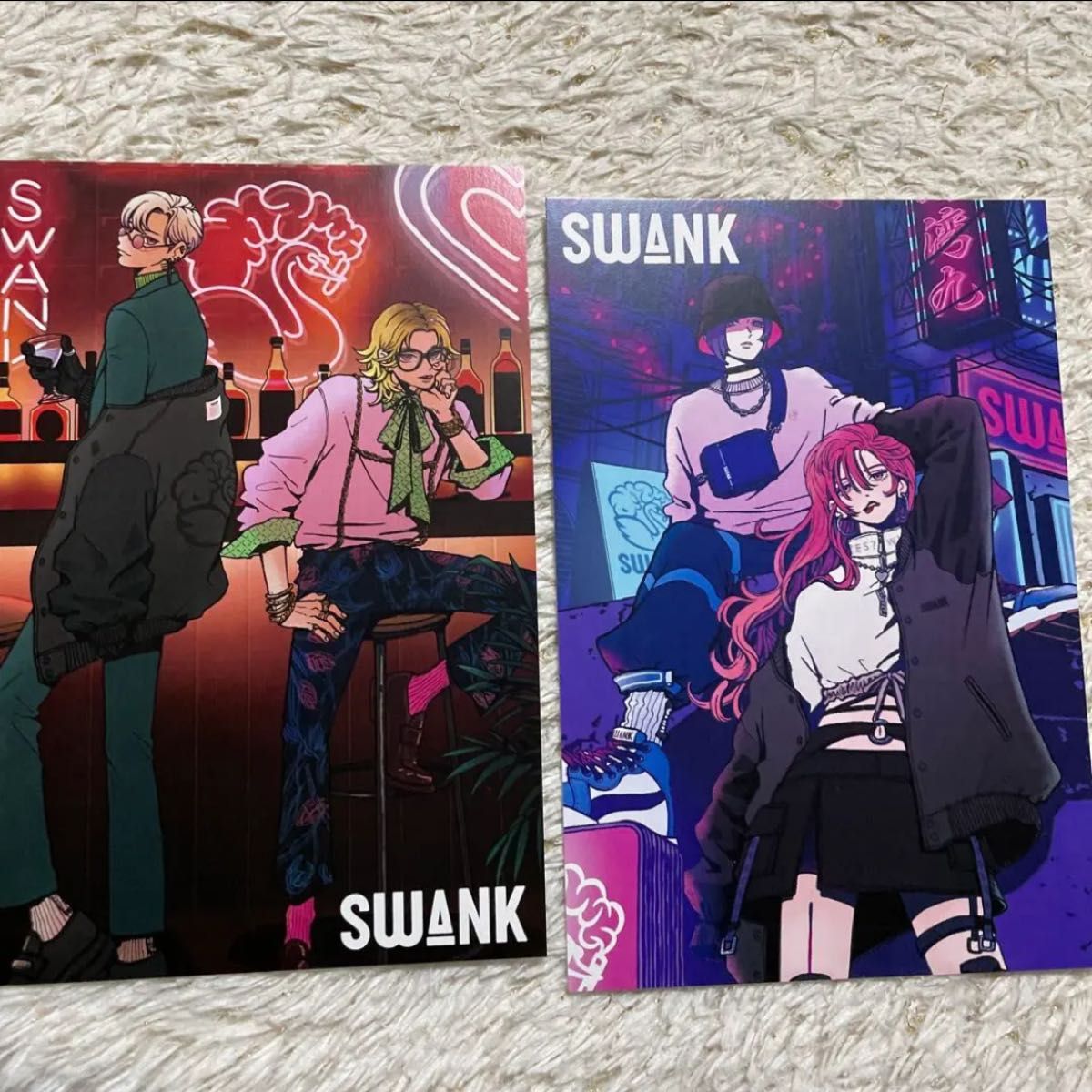 パラライ SWANK ハーフジップ 特典 ポストカード キーホルダー 服