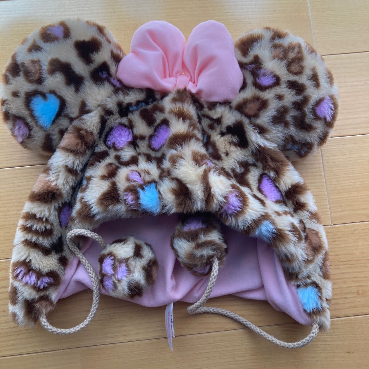 ディズニー ミニーちゃん ファンキャップ ヒョウ柄 豹柄 レオパード