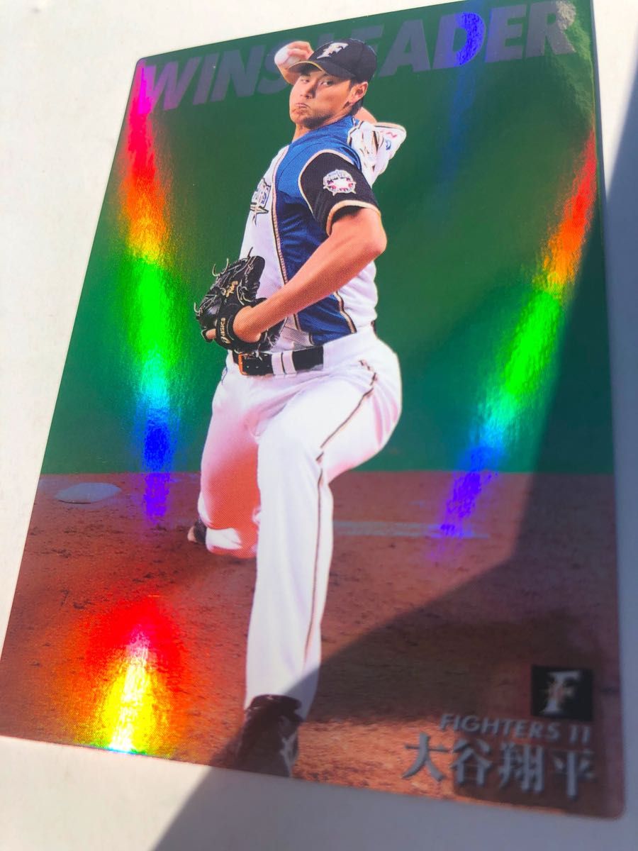 日本ハム2015【カルビープロ野球チップス】大谷翔平 勝利数リーダー WL