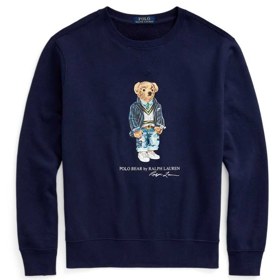 送料無料 Ralph Lauren ポロベア スウェット ネイビー メンズ Mサイズ