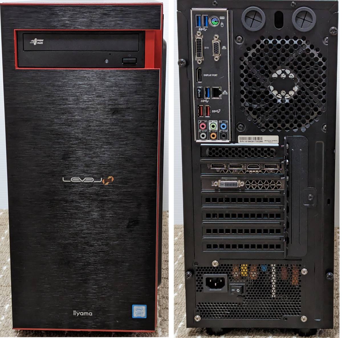 ゲーミングPC i7-8700K 水冷 16GB RTX2070 新品SSD 480GB HDD1TB Wi-Fi