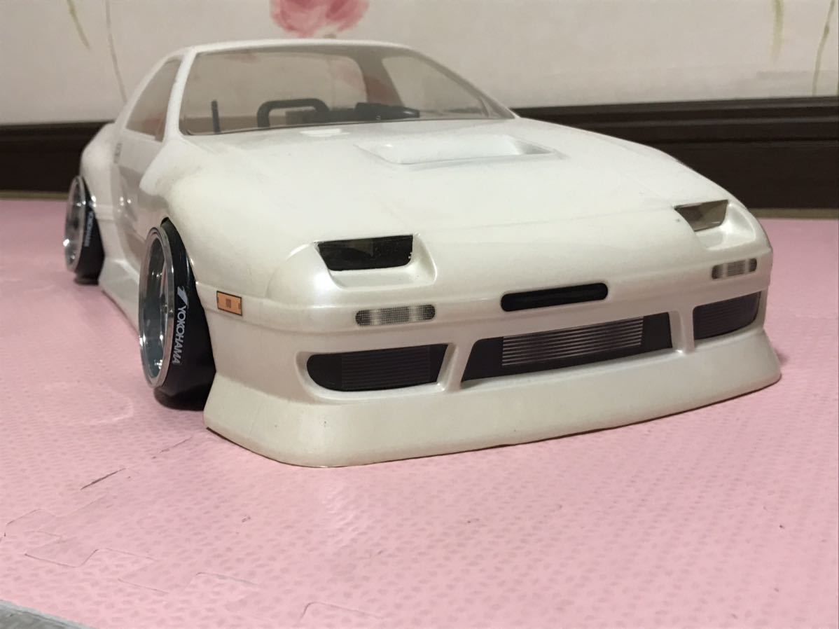送料無料 1/10 マツダ RX-7 FC3S ドリフト 未走行 ラジコンボディ