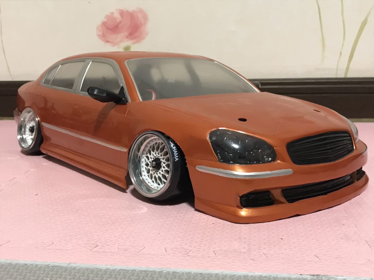 送料無料 1/10 日産 シーマ F50 VIPCAR ドリフト ラジコンボディ