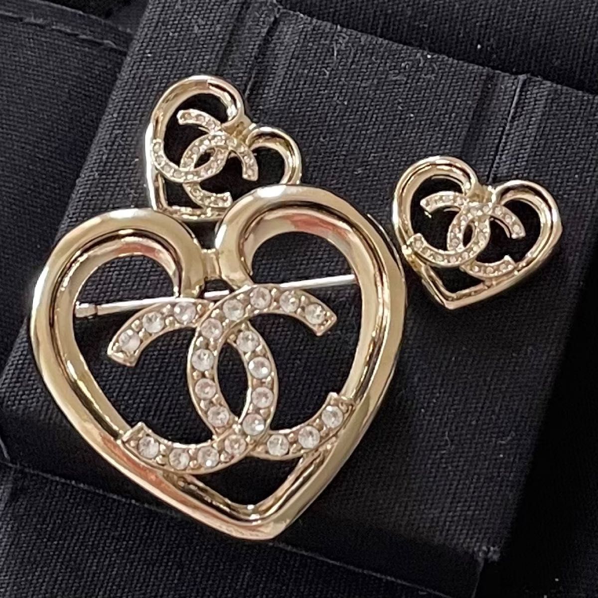 CHANEL 今期 完売 ハート ブローチ 新品 シャネル ゴールド｜Yahoo