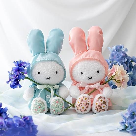 フラワーミッフィー ほわほわぬいぐるみ 浴衣 アジサイ ピンク