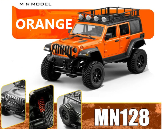 MN128 Jeep ラングラー1/12 Orange 4WD RC WPL MN128 RTR ラジコンカー