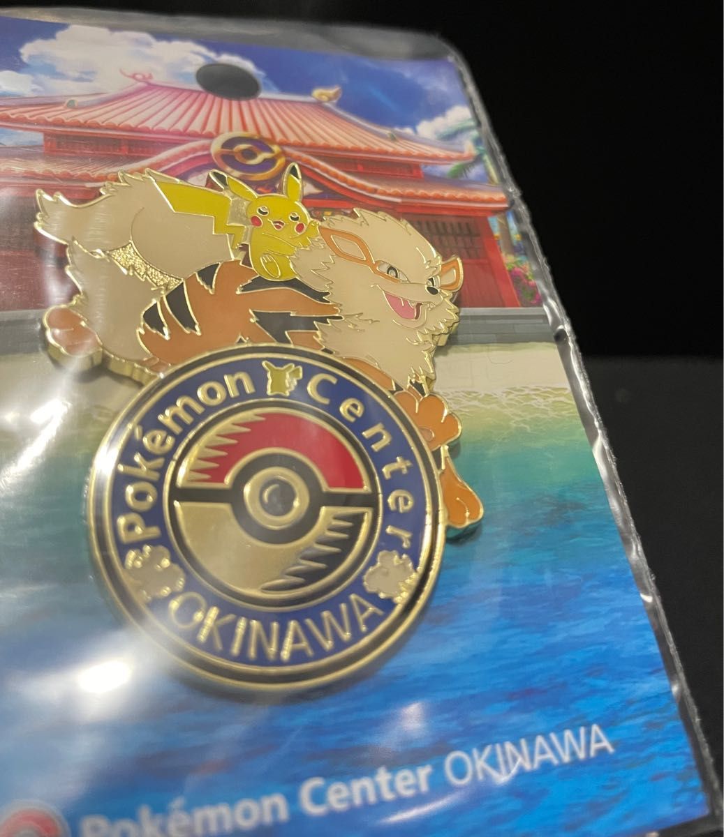 完売品 ポケモンセンターオキナワ ロゴピンズ ウィンディ 開封品