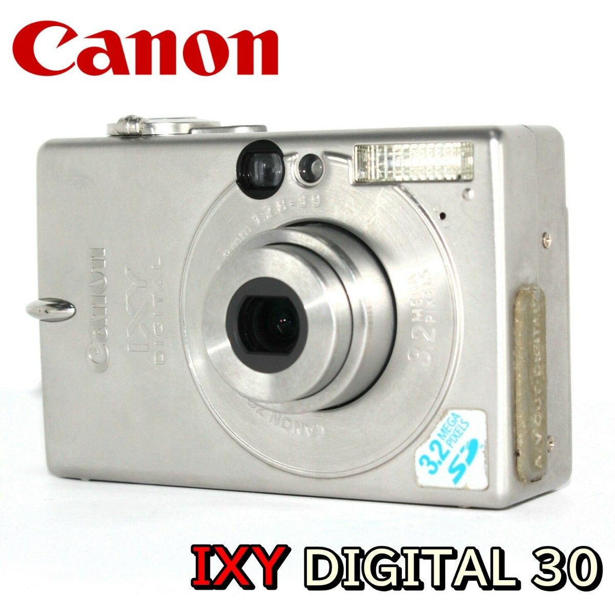 訳あり完動品 Canon IXY DIGITAL 30 コンデジ シルバー SDカード付き