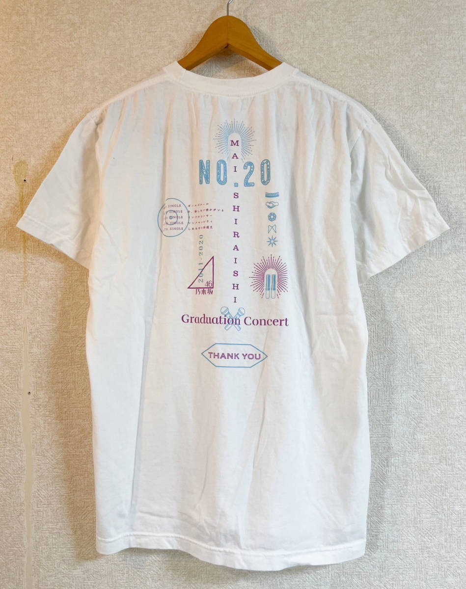 乃木坂46 白石麻衣 卒業コンサート Tシャツ 卒コン アイドル ホワイト