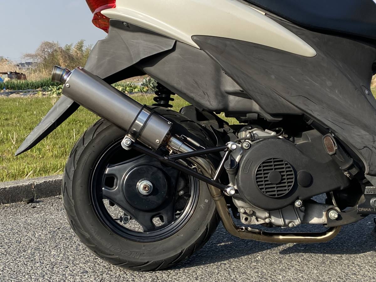 3セット限定 焼色付きチタン筒 ガレージ バル アドレスV125 レーシング