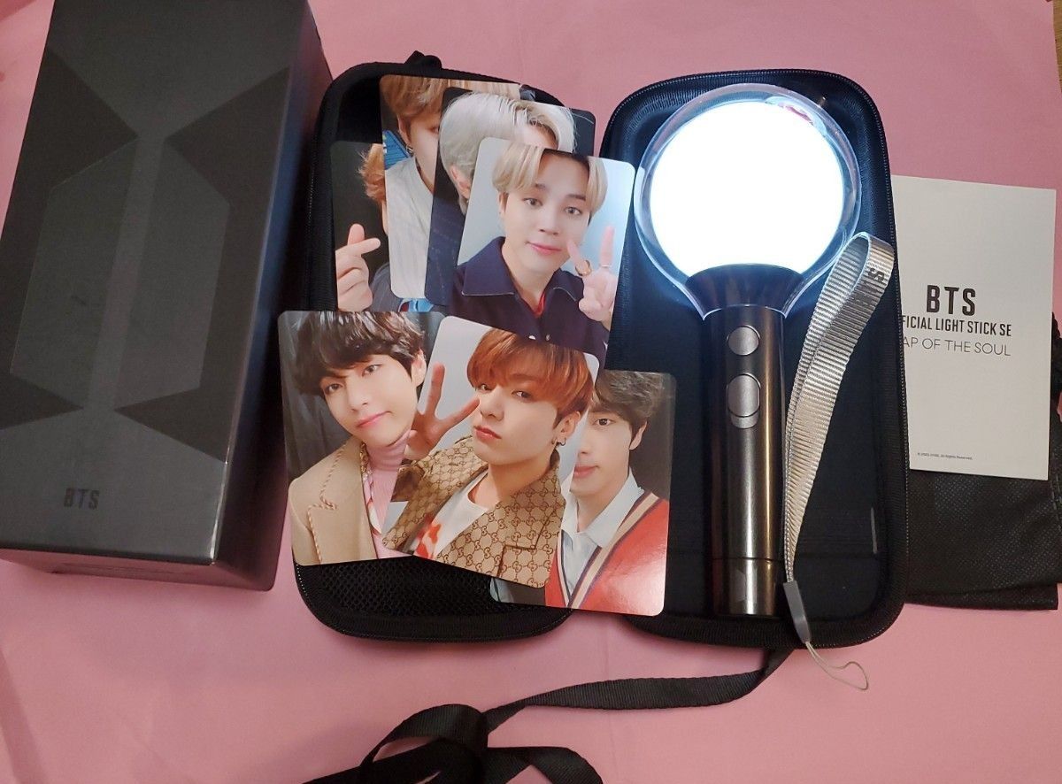 BTS 公式 ver 4 MOS OFFICIAL LIGHT Stick ペンライト アミボム ケース