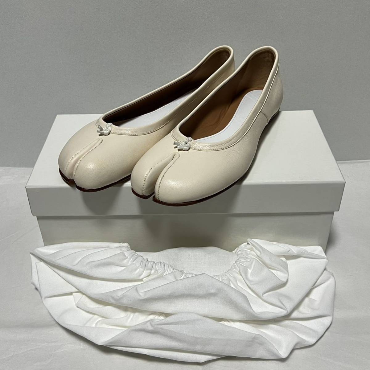 新品 Maison Margiela メゾンマルジェラTabi 足袋 バレエ レザー タビ