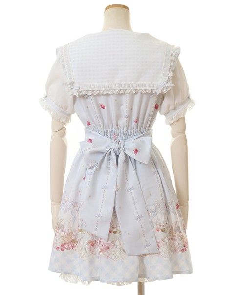 LIZLISAピクニック柄ワンピース（水色） リズリサ｜Yahoo!フリマ（旧