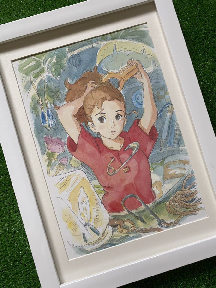 額装品】ジブリ 借りぐらしのアリエッティ A ポスター 米林宏昌 宮崎駿