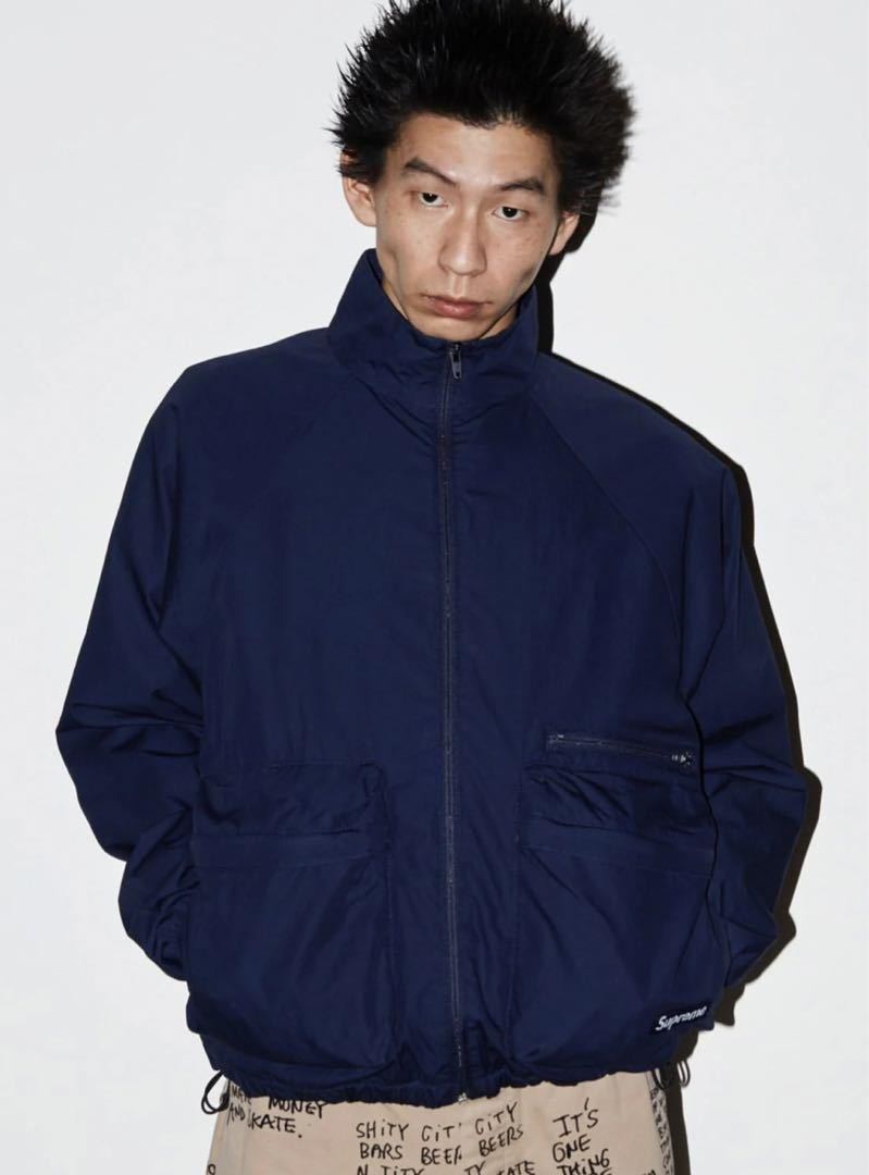 Supreme Raglan Utility Jacket Navy Lサイズ シュプリーム ラグラン