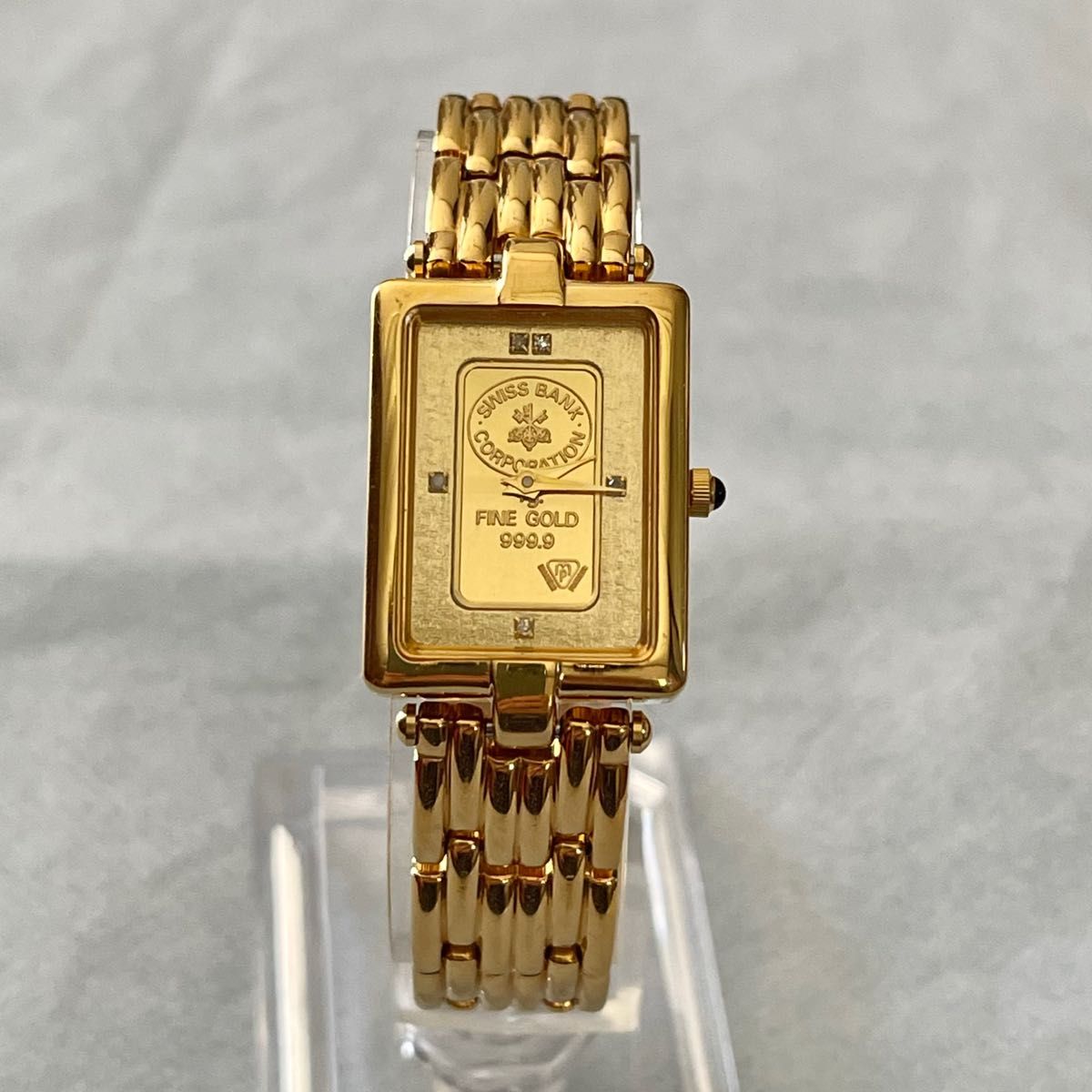 稼働 超美品 ELGIN レディースウォッチ ファインゴールド インゴット