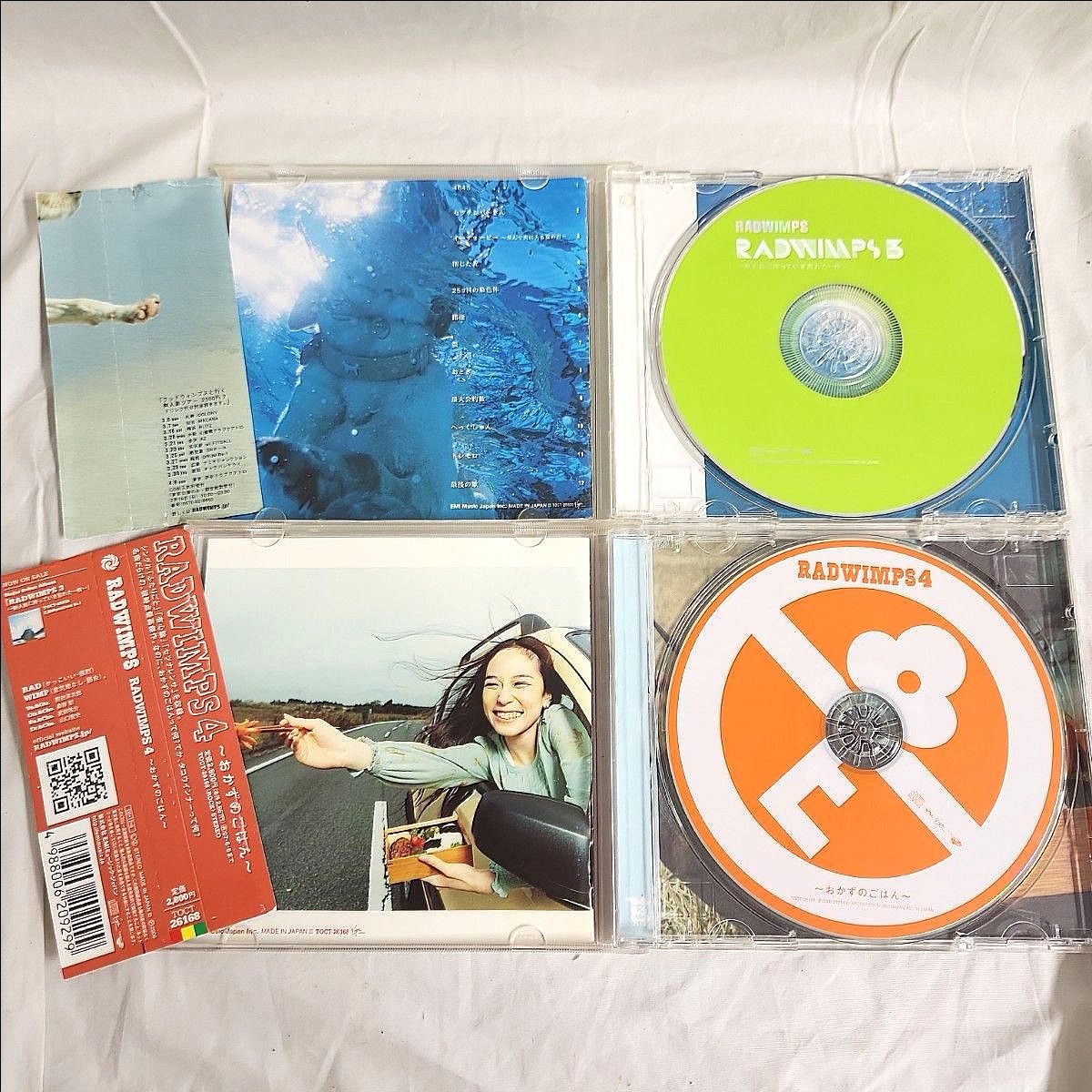 橙2) 6枚セット RADWIMPS CD まとめ売り ラッドウィンプス 1 2 3 4