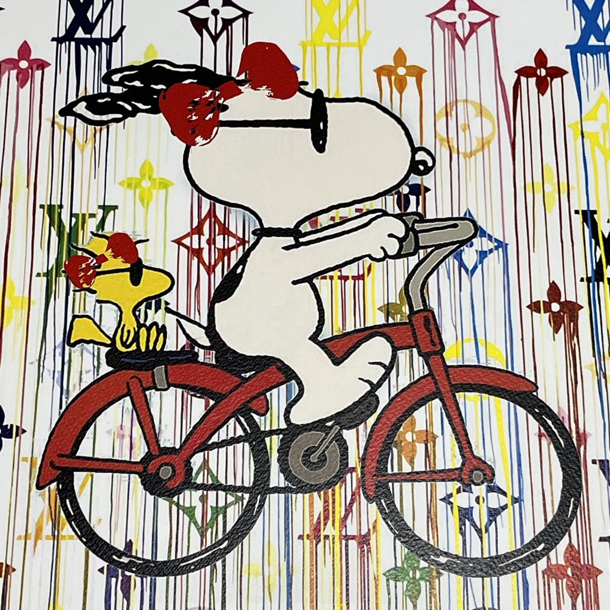 新品未使用 スヌーピー ルイヴィトン DEATH NYC アートポスター 希少