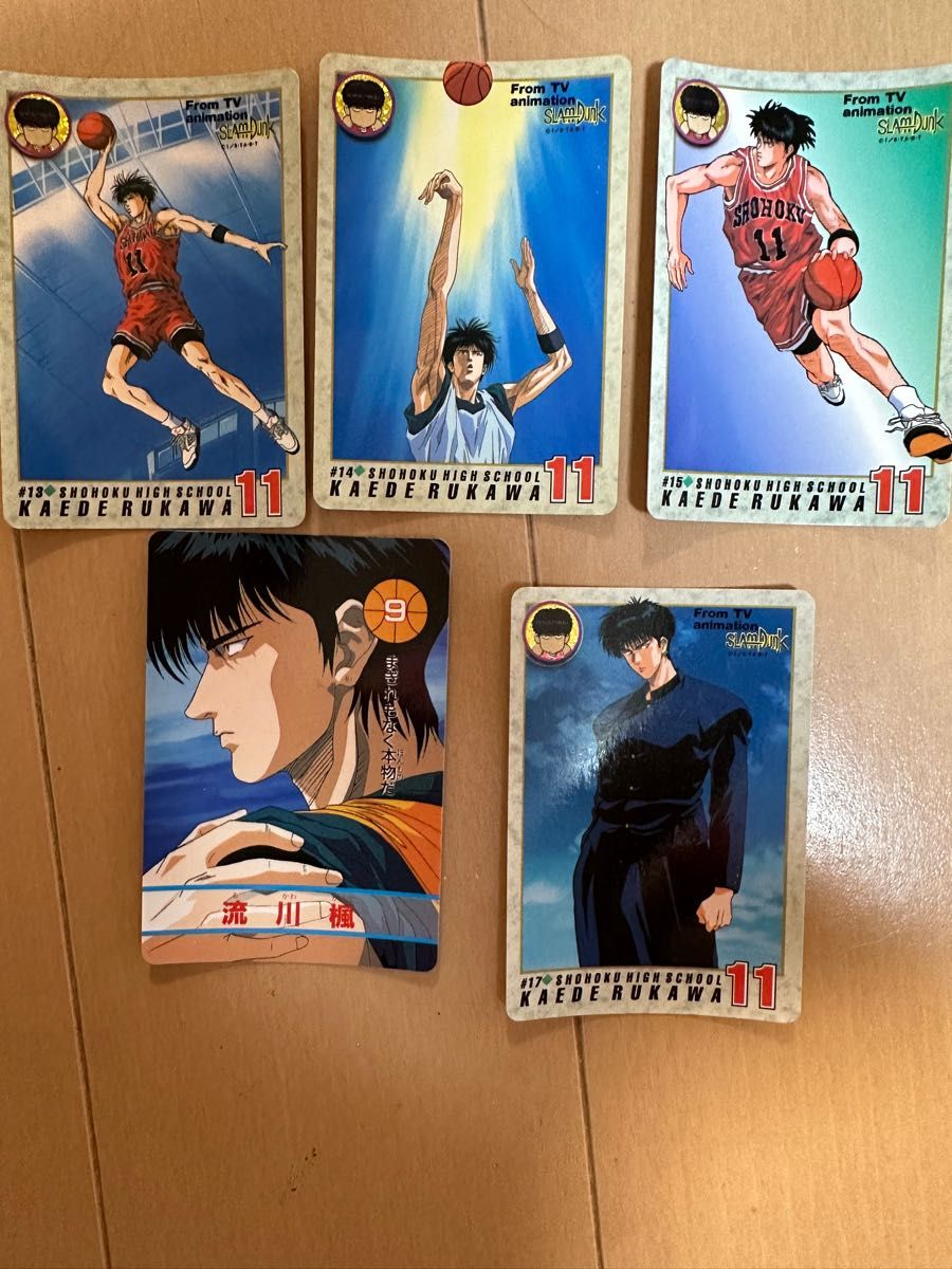 流川楓 5枚 SLAM DUNK スラムダンク スターメンバーカードダス｜Yahoo
