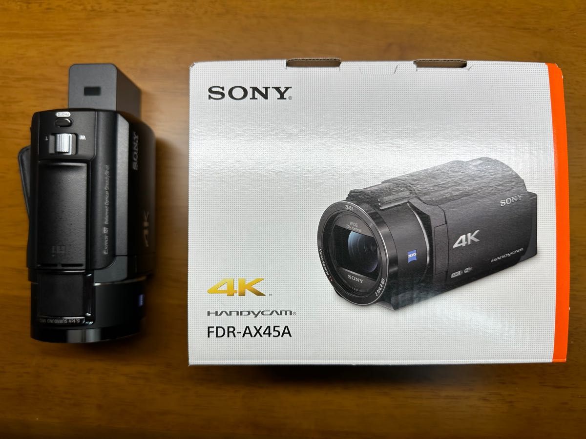 ソニーFDR-AX45A黒2023年3月購入付属品完備別売りバッテリー
