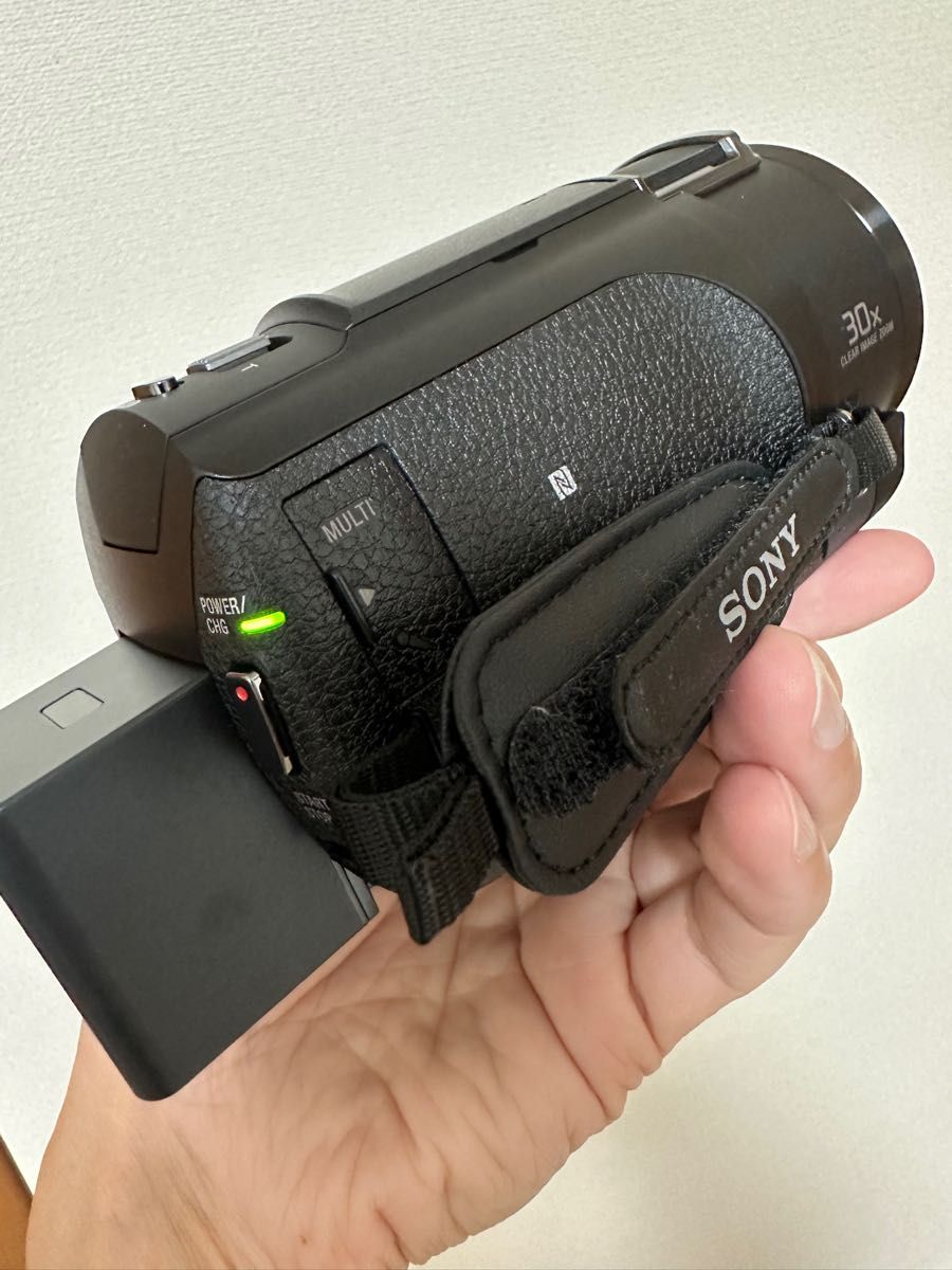 ソニーFDR-AX45A黒2023年3月購入付属品完備別売りバッテリー