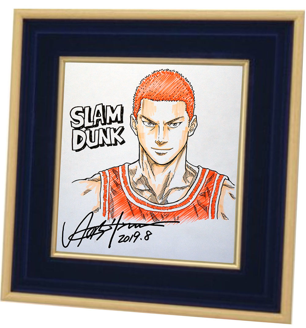 鑑定書付全額返金保証】 井上雄彦 直筆サイン色紙 スラムダンク 桜木