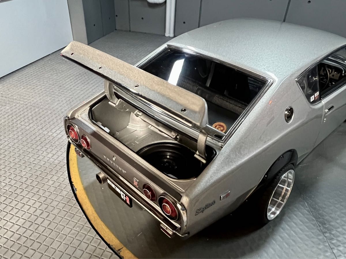 1⁄18 京商 スカイライン GT-R ケンメリ 白 ワタナベ 改造 カスタム 1