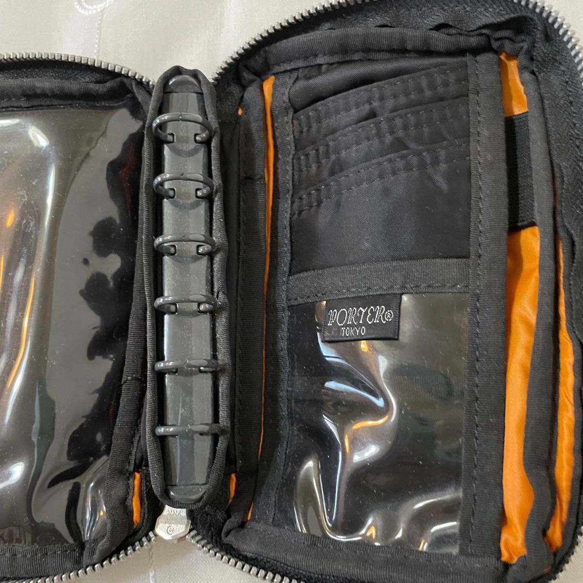 美品 ポーター タンカー システム手帳 バインダー 黒 ポーチ 手帳