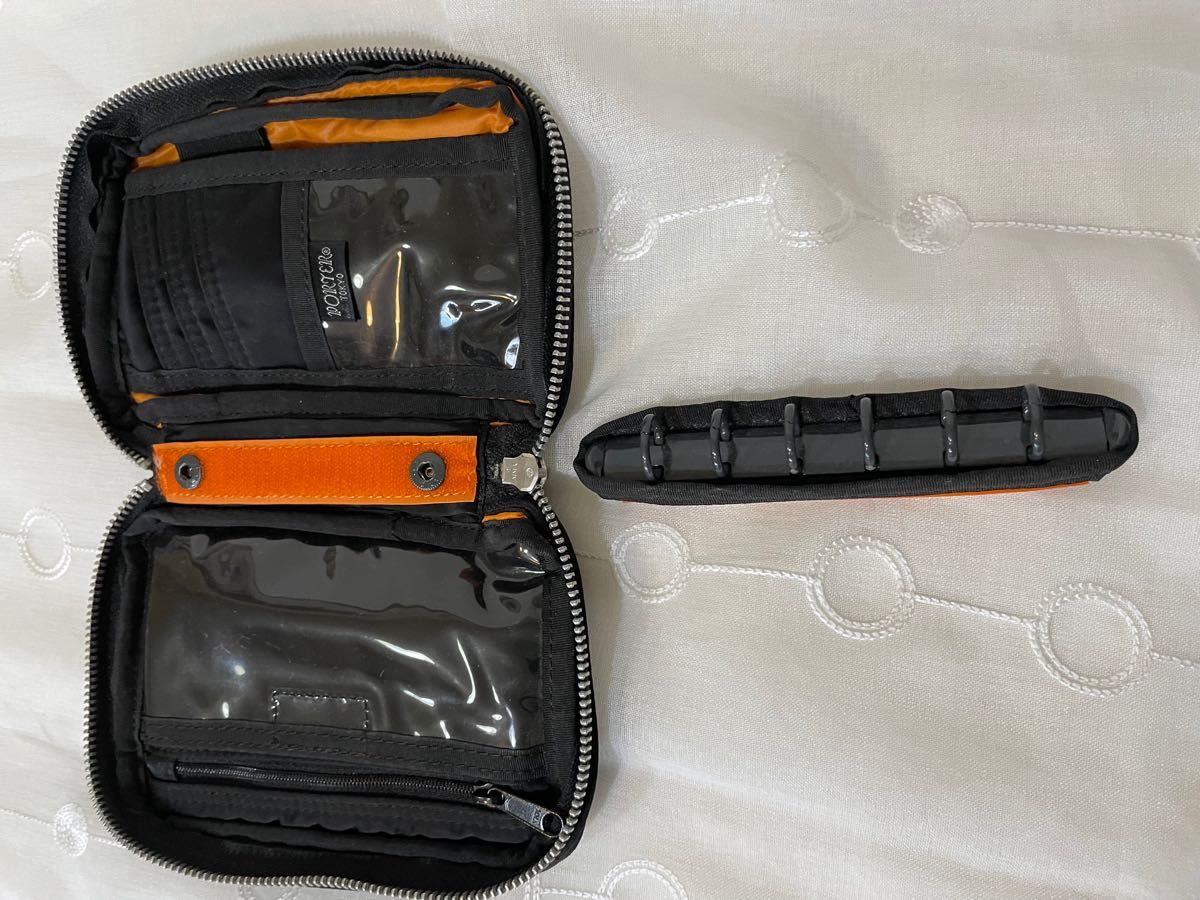 美品 ポーター タンカー システム手帳 バインダー 黒 ポーチ 手帳