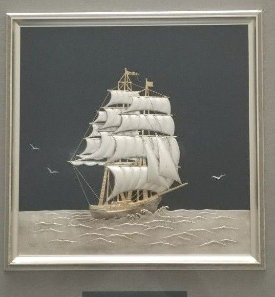 武比古 純銀レリーフ TAKEHIKO SILVER 999額 帆船 9号｜Yahoo!フリマ