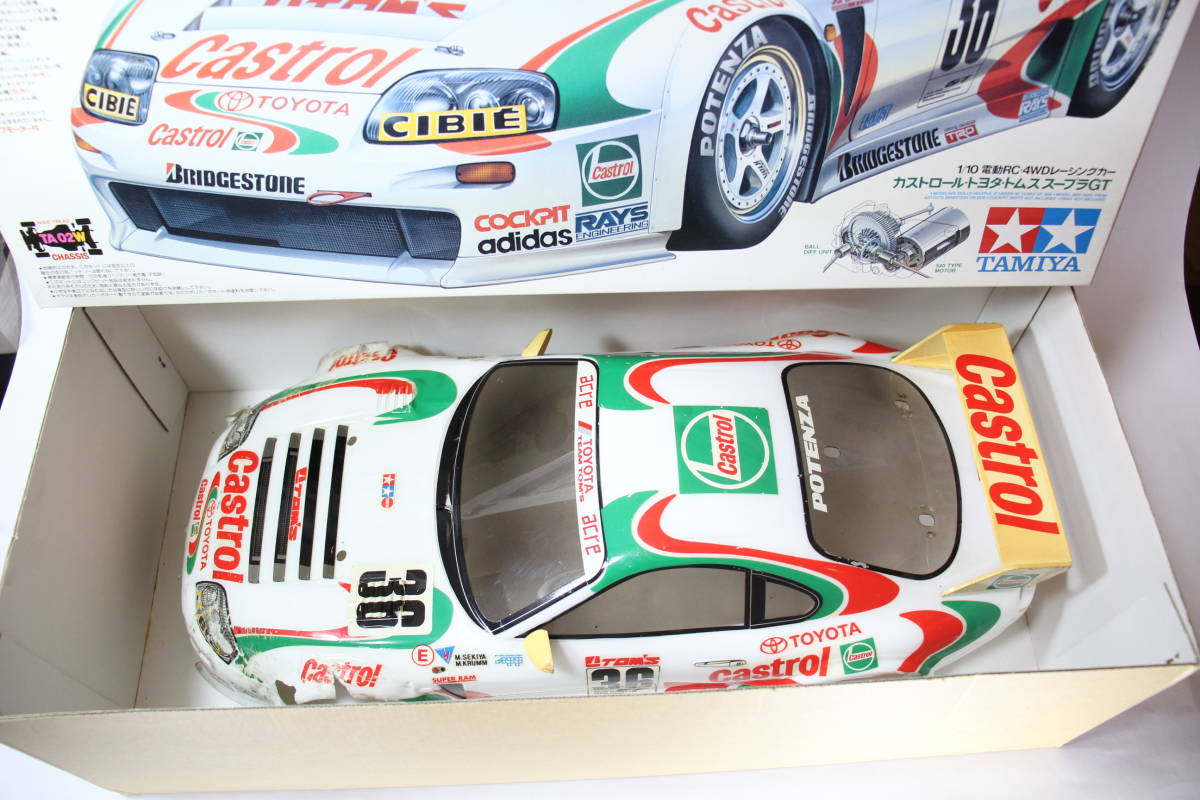 タミヤ カストロール TOM'S スープラ塗装済みスペアボディ タミヤ