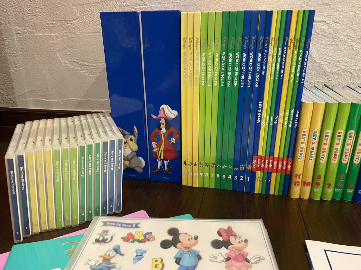 Disney world of English 】DVD CD カード絵本ディズニーワールド