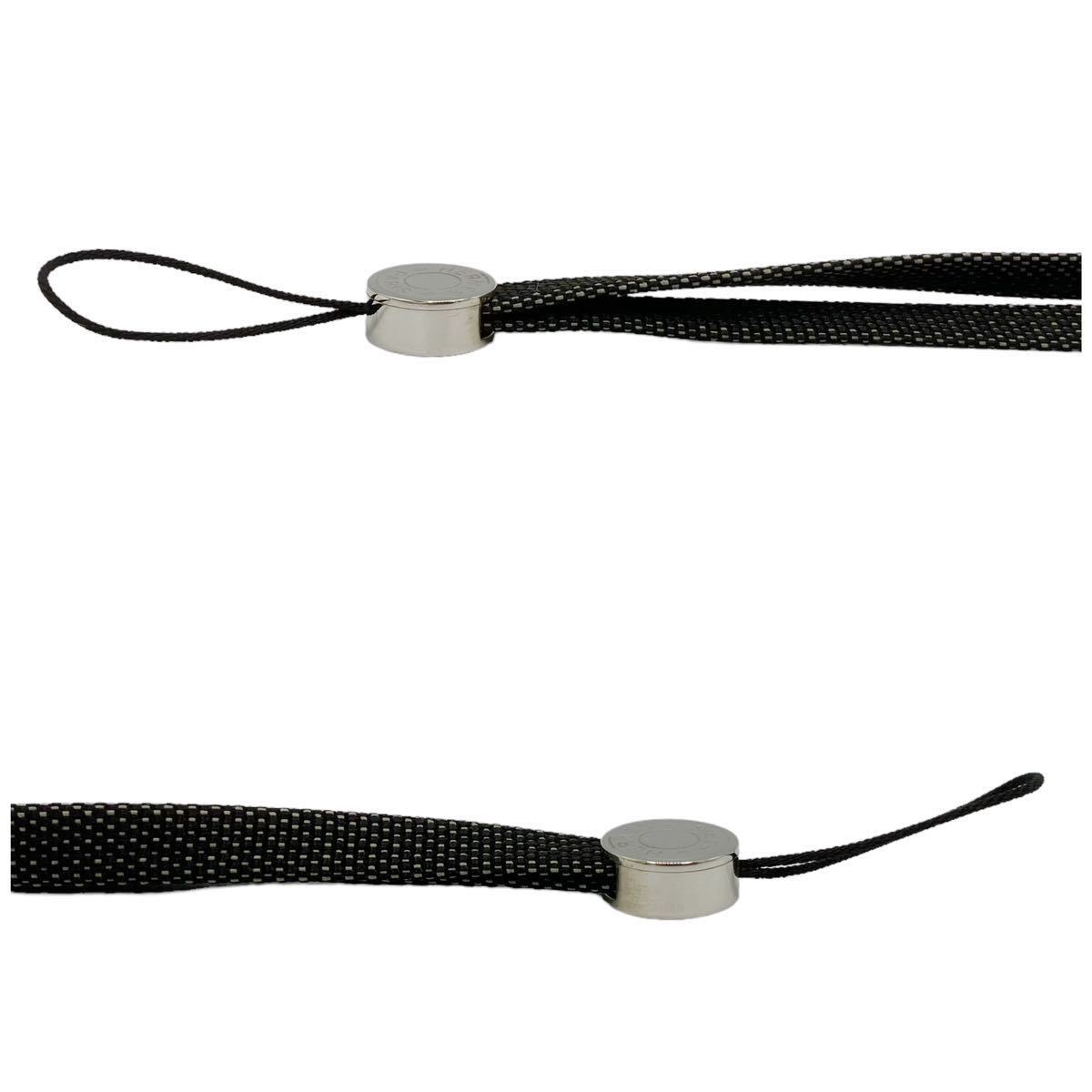 美品】エルメス セリエ ネックストラップ ナイロン ブラック｜Yahoo