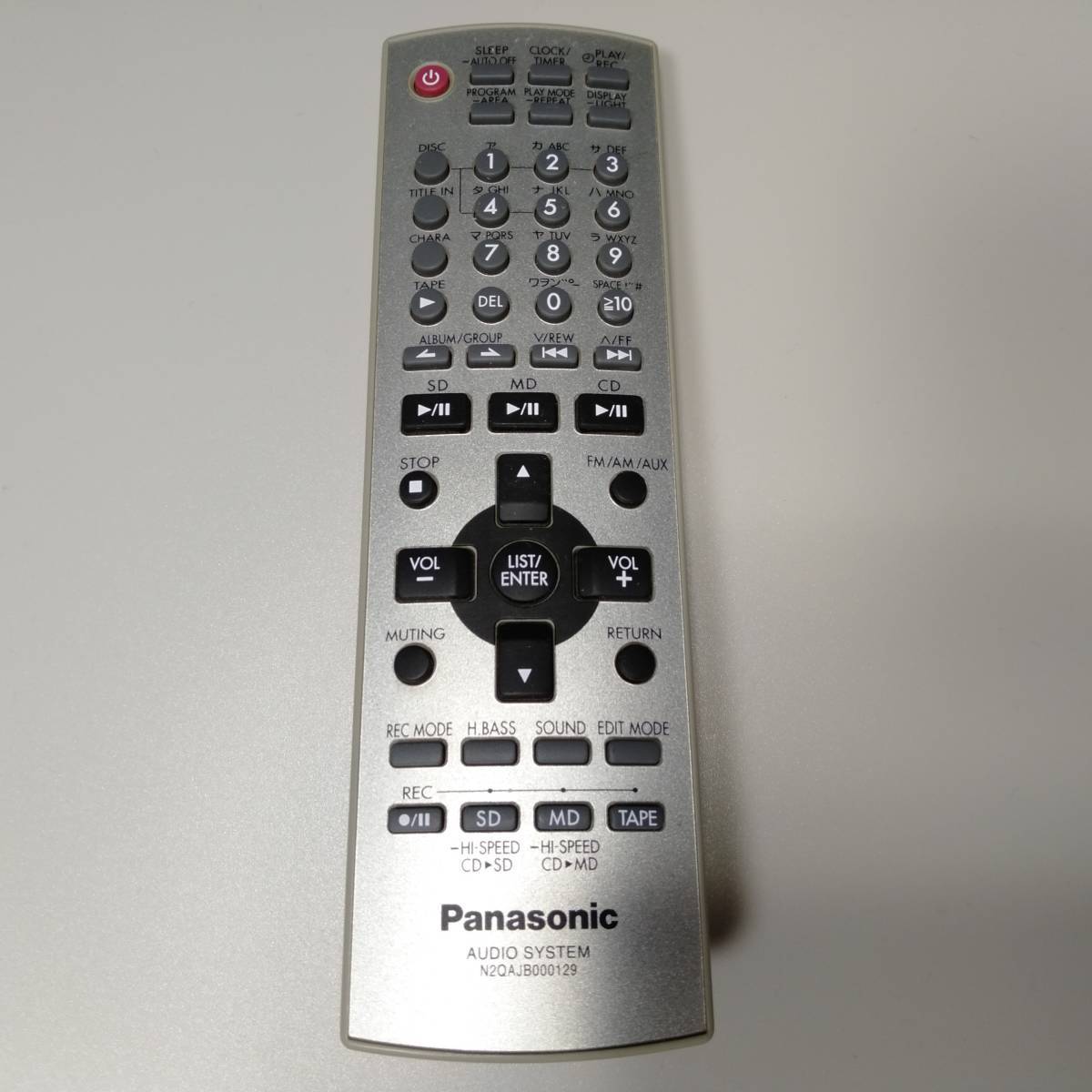 送料無料] PANASONIC リモコン N2QAJB000129 ミニコンポ SC-PM710SD用