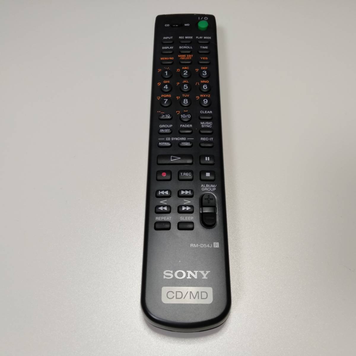 送料無料] SONY リモコン RM-D54J CDプレーヤー MXD-D400 用 MDデッキ