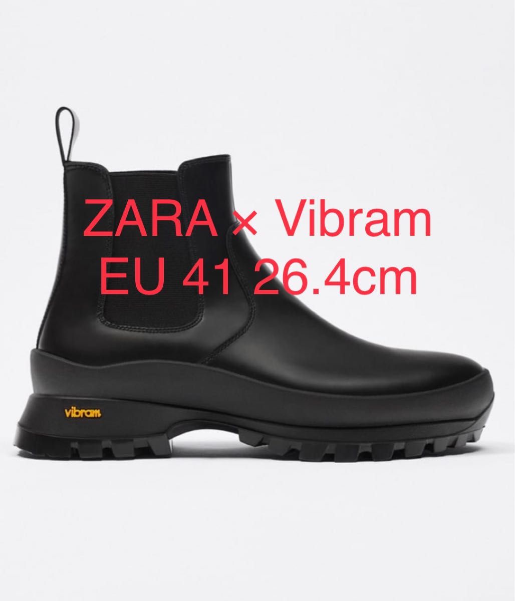 新品 ZARA VIBRAM レザー チェルシー アンクルブーツ｜Yahoo!フリマ