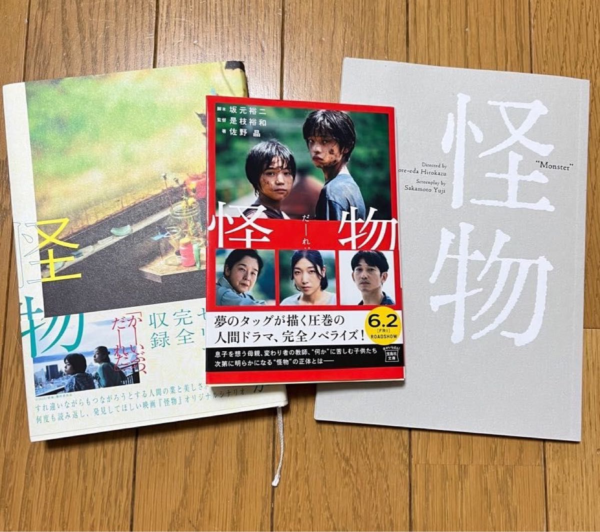 映画 【怪物】ノベライズ小説 シナリオブック パンフレット 3冊セット