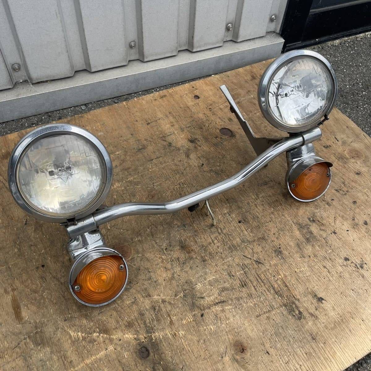 Yahoo!オークション - ショベル FLH フォグランプ ガイド ハーレーダビ