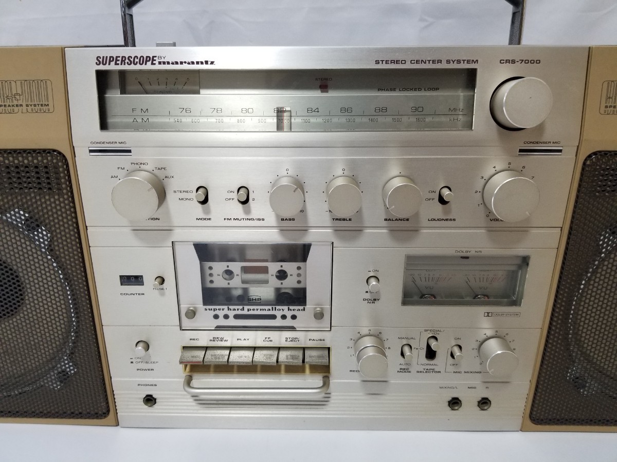 マランツ ラジカセ marantz crs-7000 ラジオカセット カセットデッキ