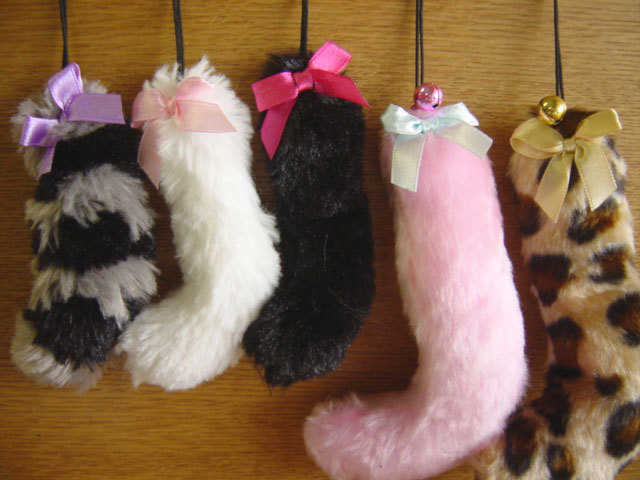 Yahoo!オークション - ♯Gri21BFもーっとふさふさにゃんこしっぽストラ