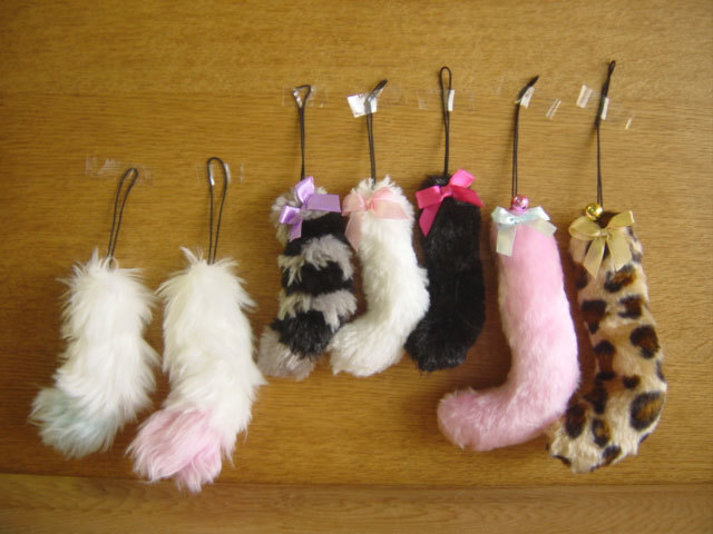 Yahoo!オークション - ♯Gri21BFもーっとふさふさにゃんこしっぽストラ