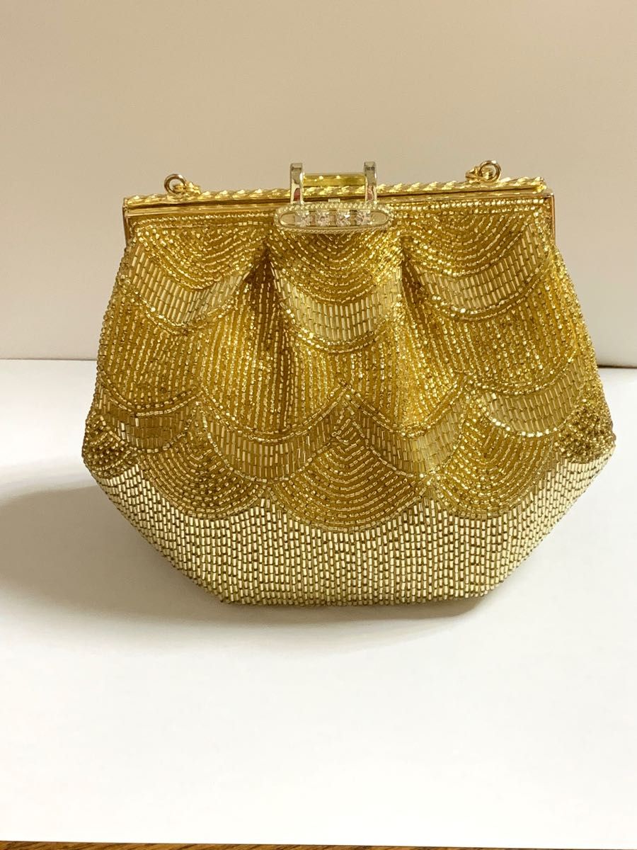 美品 lumy はしもと ルミー橋本 ビーズ バッグ ハンドバッグ 入学式