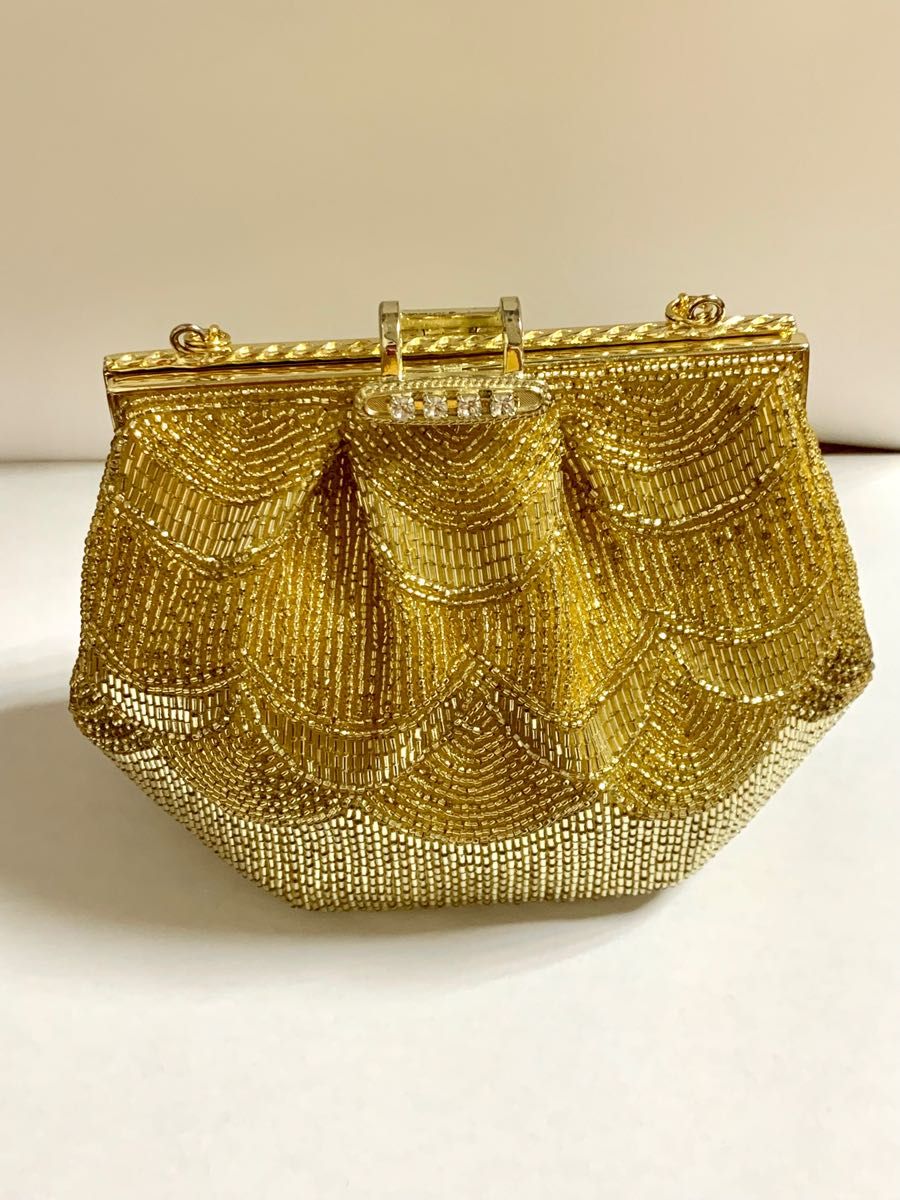 美品 lumy はしもと ルミー橋本 ビーズ バッグ ハンドバッグ 入学式