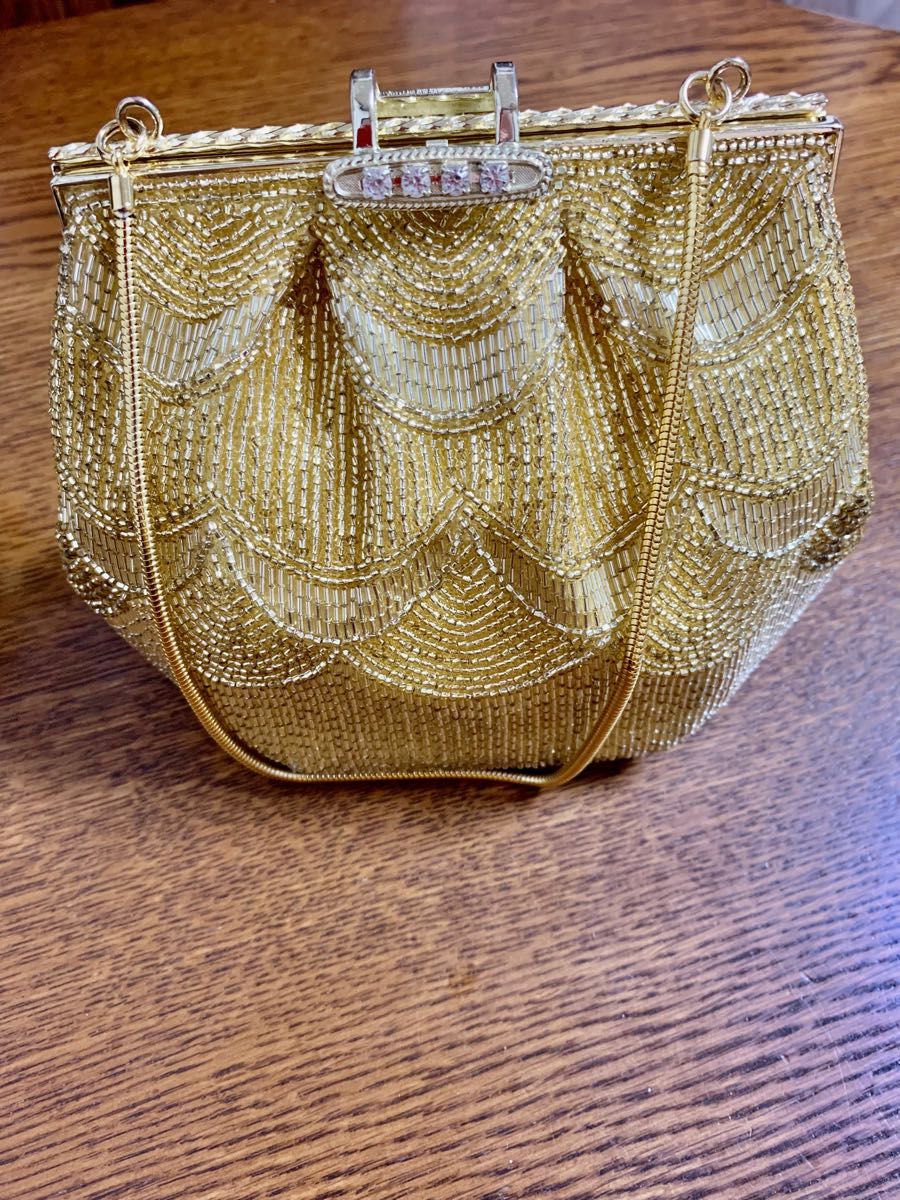 美品 lumy はしもと ルミー橋本 ビーズ バッグ ハンドバッグ 入学式