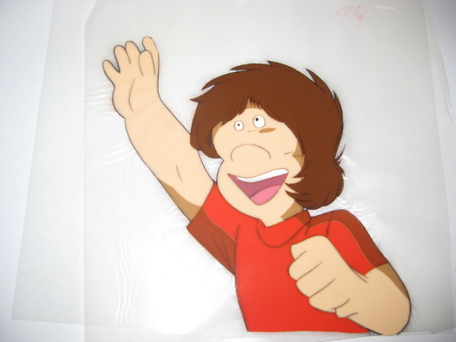 Yahoo!オークション - 星野鉄郎 セル画 背景付き TV版銀河鉄道999 スリ