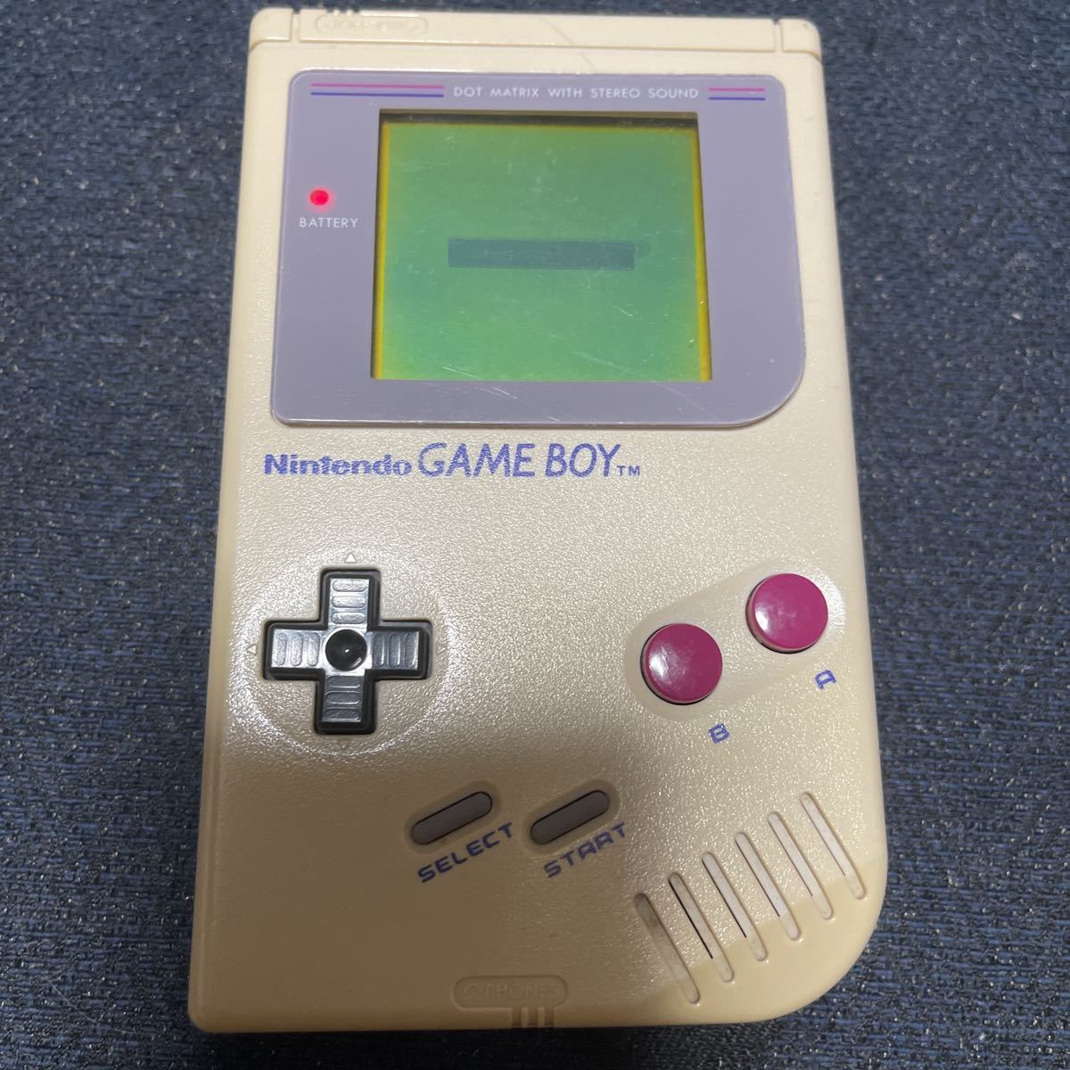 初代 ゲームボーイ 本体 スケルトン 電池カバーありません。 初代